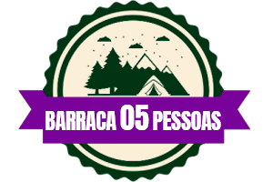 Barraca para 05 pessoas