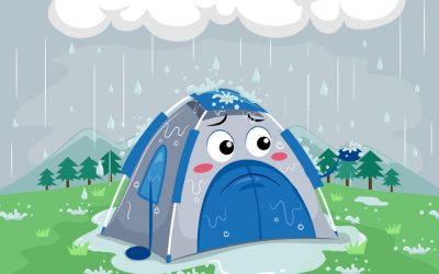 Acampar com chuva